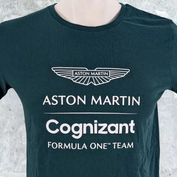 Aston Martin T Shirt Size Small Tee Cognizant Formula One Team Pelmark - Picture 3 of 5